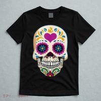 Sugar Skull Calavera Day Of The Dead Dia De Los Muertos T-Shirt thumb 5