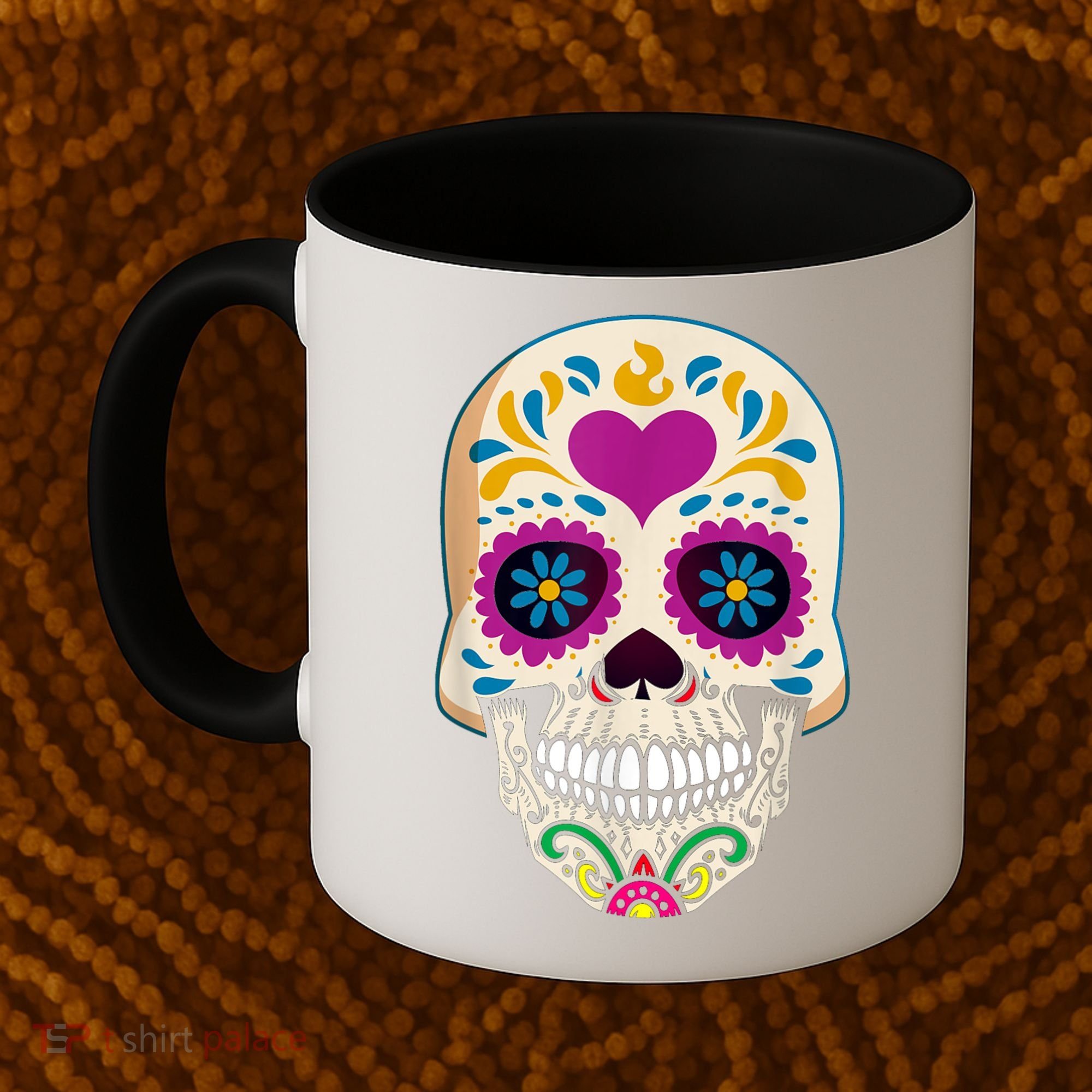 Sugar Skull Calavera Day Of The Dead Dia De Los Muertos Coffee Mug