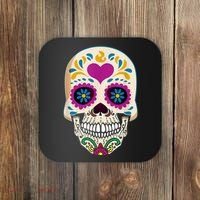 Sugar Skull Calavera Day Of The Dead Dia De Los Muertos Coaster thumb 0