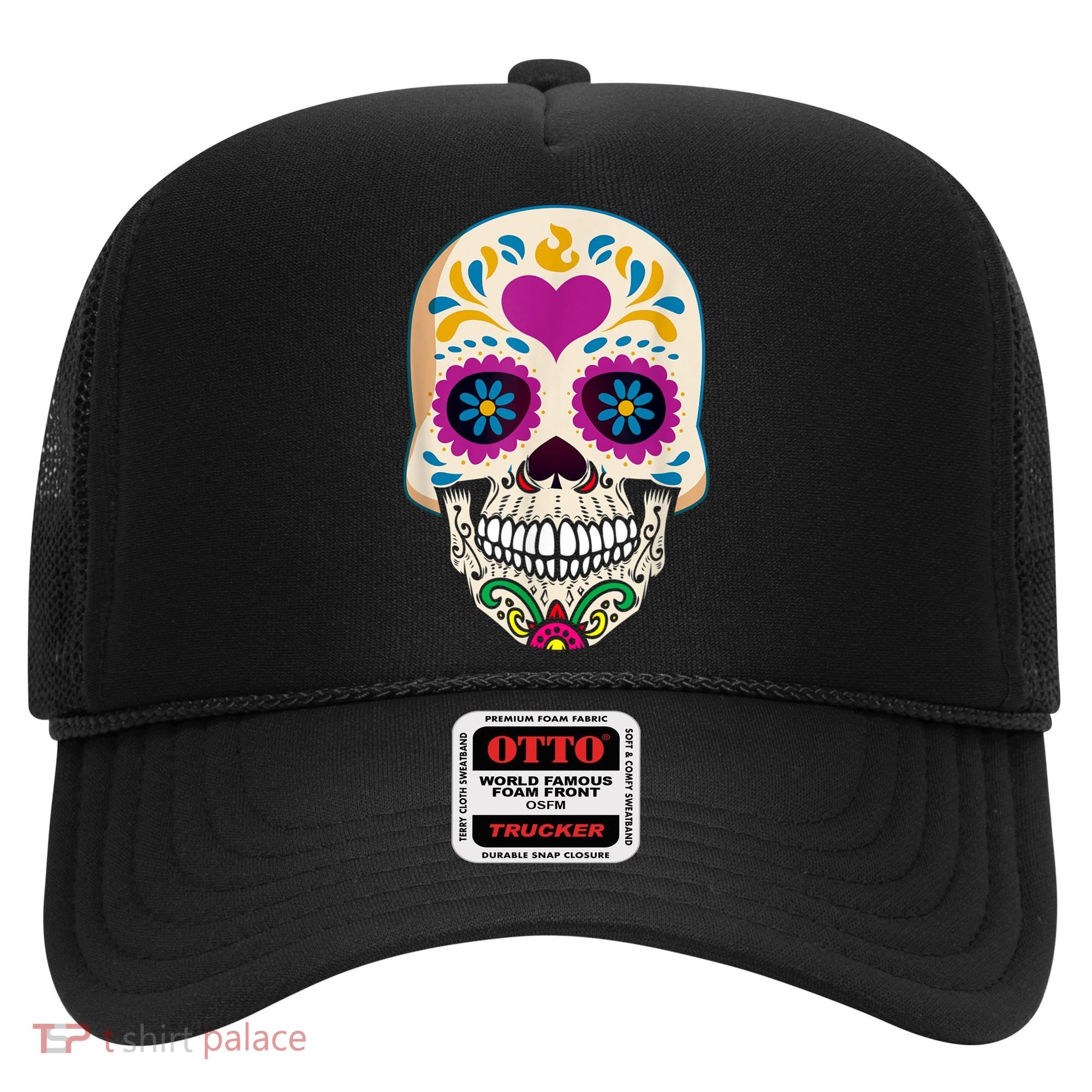 Sugar Skull Calavera Day Of The Dead Dia De Los Muertos Hat
