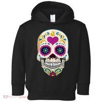 Sugar Skull Calavera Day Of The Dead Dia De Los Muertos Toddler Hoodie thumb 0