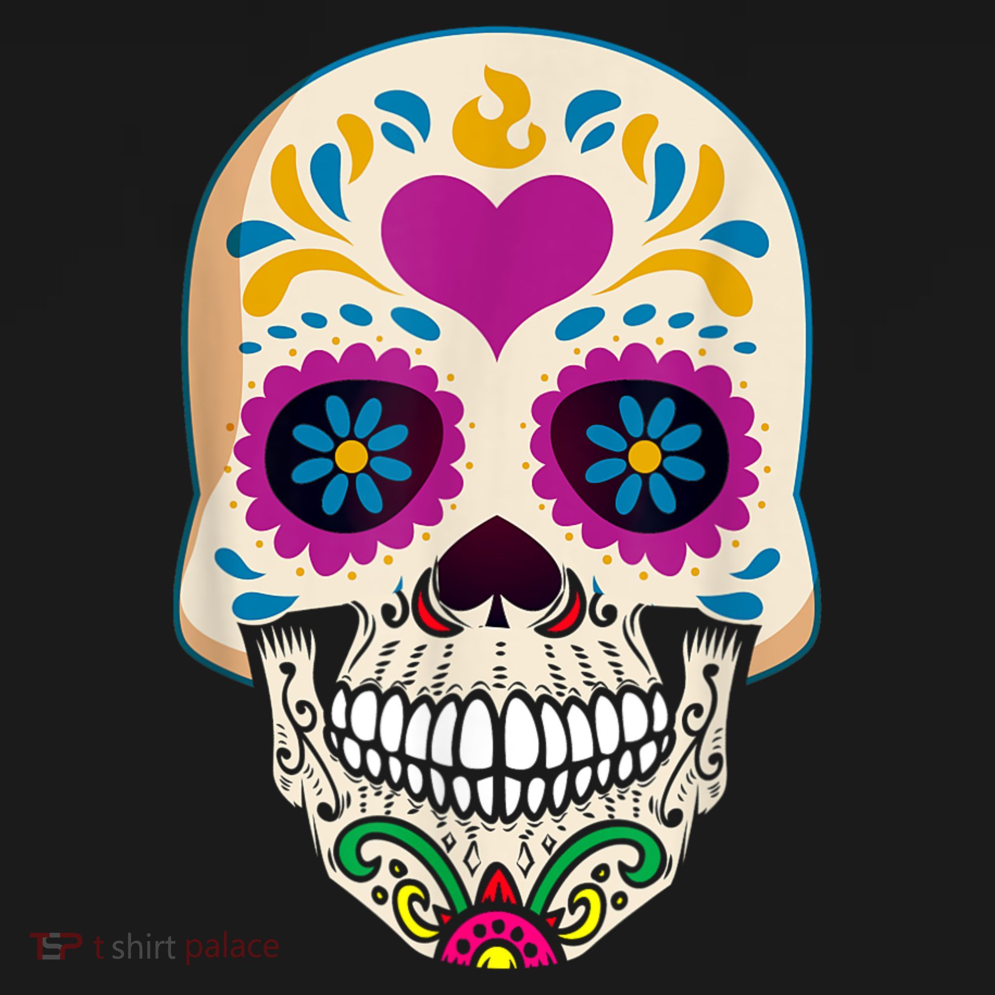 Sugar Skull Calavera Day Of The Dead Dia De Los Muertos Toddler Hoodie