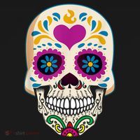 Sugar Skull Calavera Day Of The Dead Dia De Los Muertos Visor thumb 3