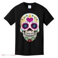 Sugar Skull Calavera Day Of The Dead Dia De Los Muertos Kids T-Shirt thumb 0