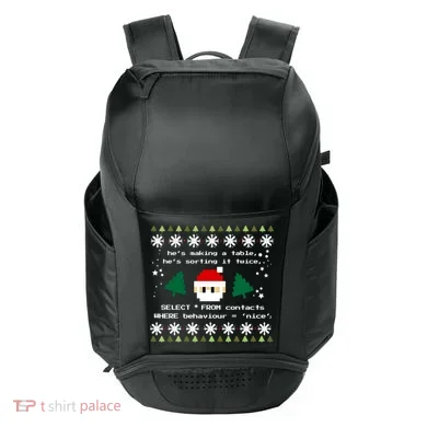 Sql Santa Claus Database Clause Developer Code Db Programmer Gift Sport-Tek Club Rec Backpack