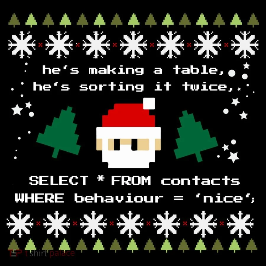 Sql Santa Claus Database Clause Developer Code Db Programmer Gift 16oz Travel Tumbler