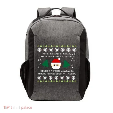 Sql Santa Claus Database Clause Developer Code Db Programmer Gift Vector Backpack