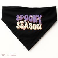 Spooky Season Cute Halloween Vibe Gift USA-Made Doggie Bandana thumb 0