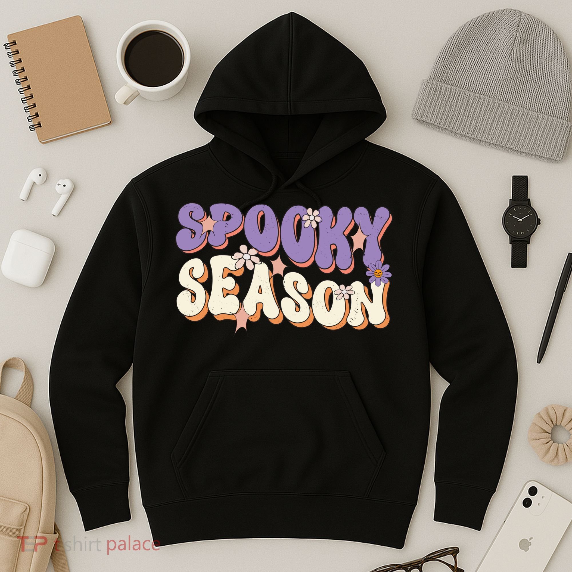 Spooky Season Cute Halloween Vibe Gift Hoodie