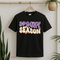Spooky Season Cute Halloween Vibe Gift T-Shirt thumb 2