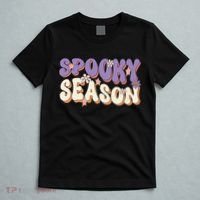 Spooky Season Cute Halloween Vibe Gift T-Shirt thumb 5