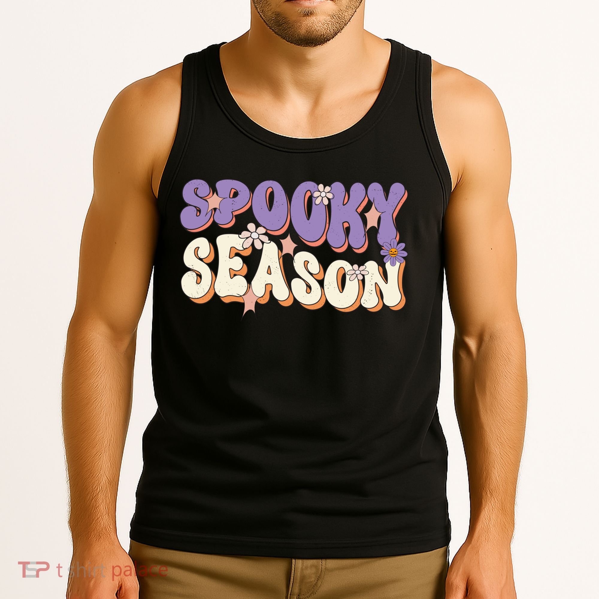 Spooky Season Cute Halloween Vibe Gift Tank Top