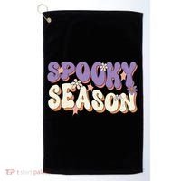 Spooky Season Cute Halloween Vibe Gift Golf Towel thumb 0
