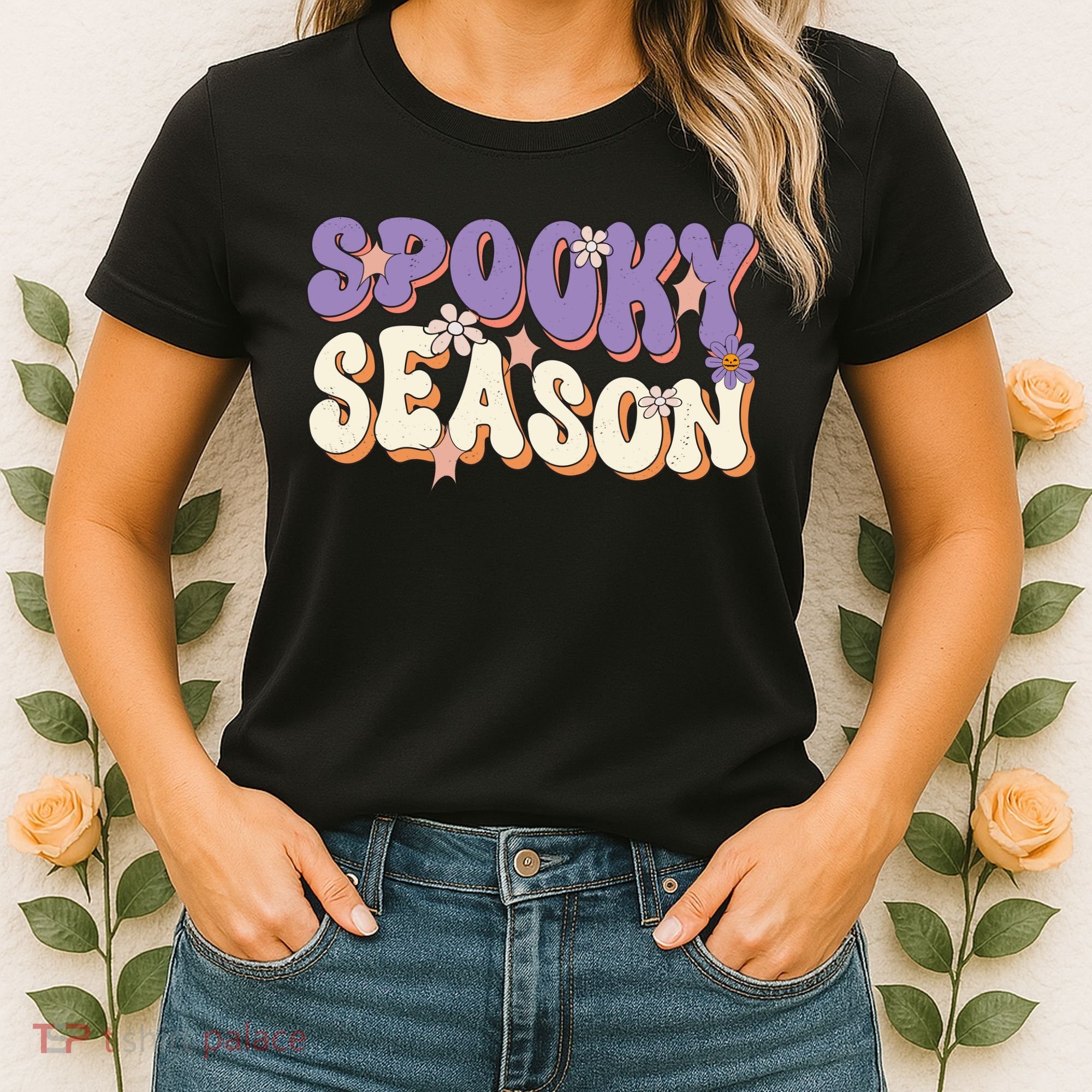 Spooky Season Cute Halloween Vibe Gift Women's T-Shirt