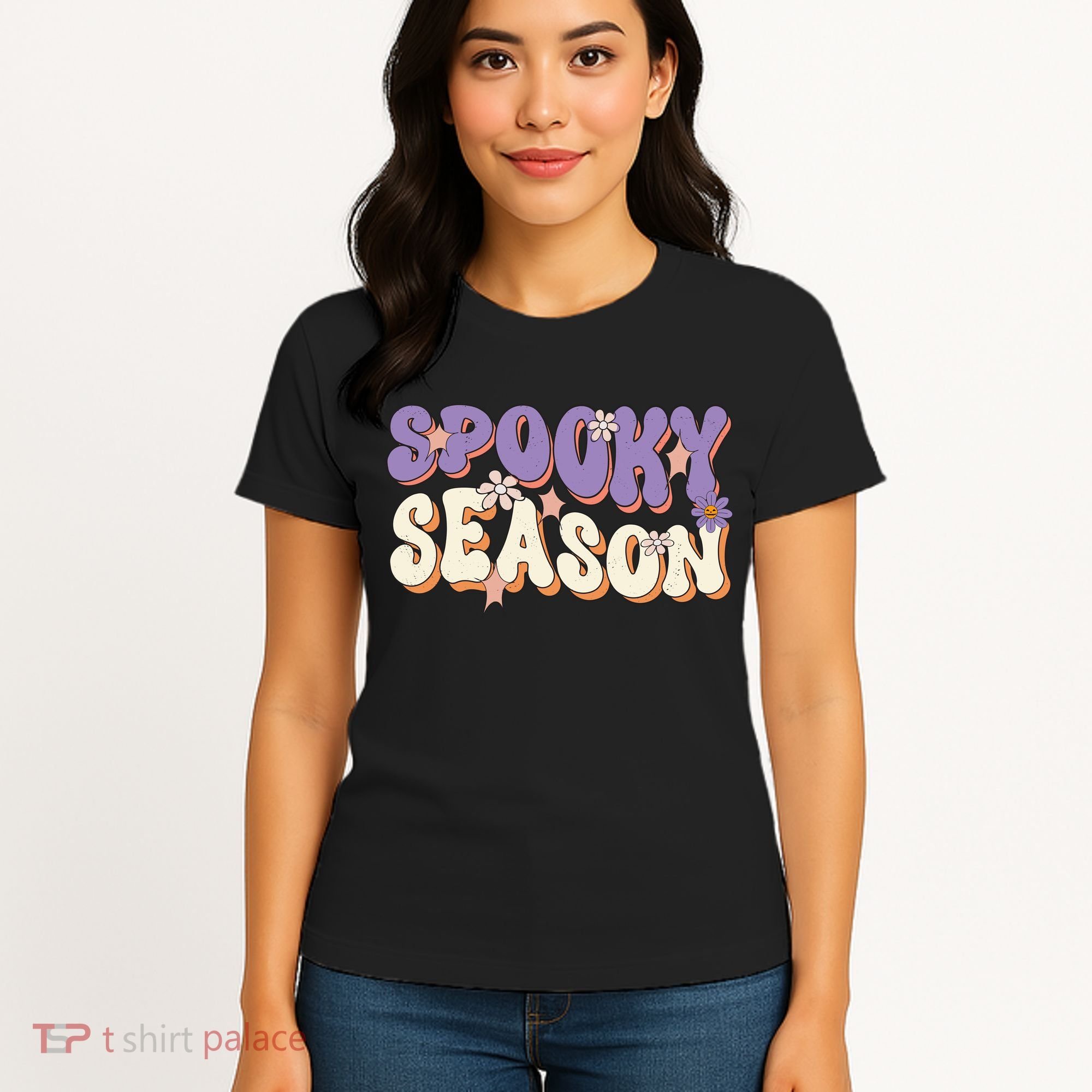Spooky Season Cute Halloween Vibe Gift Women's T-Shirt