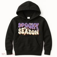 Spooky Season Cute Halloween Vibe Gift Kids Hoodie thumb 0