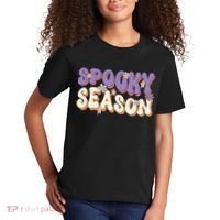 Spooky Season Cute Halloween Vibe Gift Kids T-Shirt thumb 2