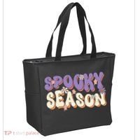 Spooky Season Cute Halloween Vibe Gift Tote Bag thumb 2