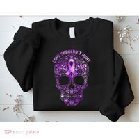 Sugar Skull Calavera Domestic Violence Awareness Sweatshirt thumb 2
