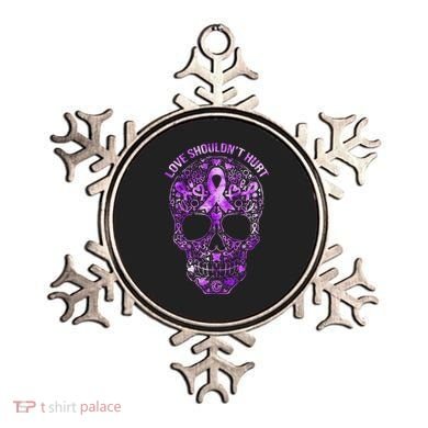 Sugar Skull Calavera Domestic Violence Awareness Ornament