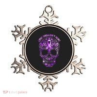 Sugar Skull Calavera Domestic Violence Awareness Ornament thumb 0