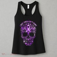 Sugar Skull Calavera Domestic Violence Awareness Women's Tank Top thumb 3