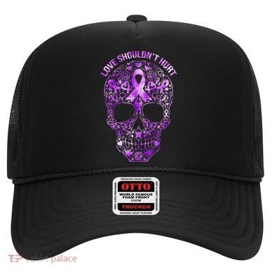 Sugar Skull Calavera Domestic Violence Awareness Hat
