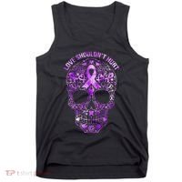 Sugar Skull Calavera Domestic Violence Awareness Tank Top thumb 0