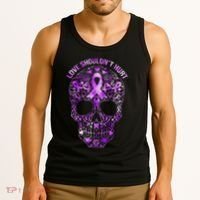 Sugar Skull Calavera Domestic Violence Awareness Tank Top thumb 3