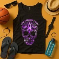Sugar Skull Calavera Domestic Violence Awareness Tank Top thumb 4