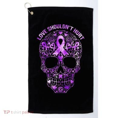 Sugar Skull Calavera Domestic Violence Awareness Golf Towel