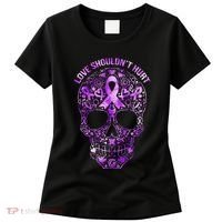 Sugar Skull Calavera Domestic Violence Awareness Women's T-Shirt thumb 0