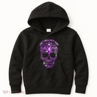 Sugar Skull Calavera Domestic Violence Awareness Kids Hoodie thumb 0