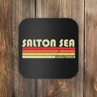 SALTON SEA CALIFORNIA Funny Fishing Camping Summer Gift Coaster thumb 0