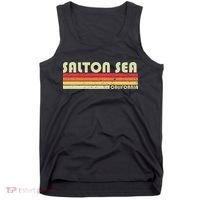 SALTON SEA CALIFORNIA Funny Fishing Camping Summer Gift Tank Top thumb 0