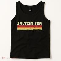 SALTON SEA CALIFORNIA Funny Fishing Camping Summer Gift Tank Top thumb 2