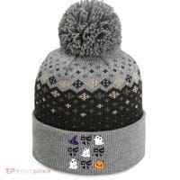 Spooky Season Cute Boo Ghost Coquette Halloween The Baniff Cuffed Pom Beanie thumb 0