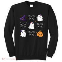 Spooky Season Cute Boo Ghost Coquette Halloween Sweatshirt thumb 0