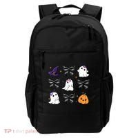 Spooky Season Cute Boo Ghost Coquette Halloween Backpack thumb 0