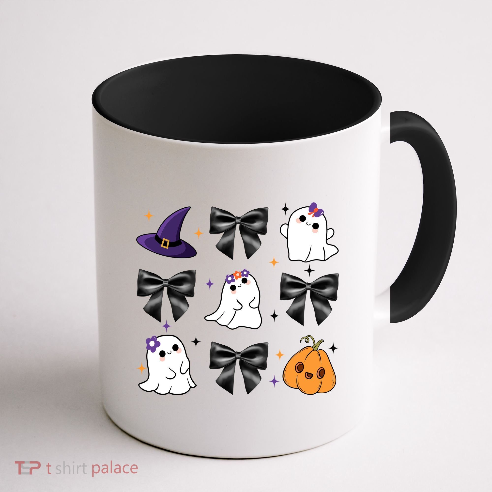 Spooky Season Cute Boo Ghost Coquette Halloween Coffee Mug
