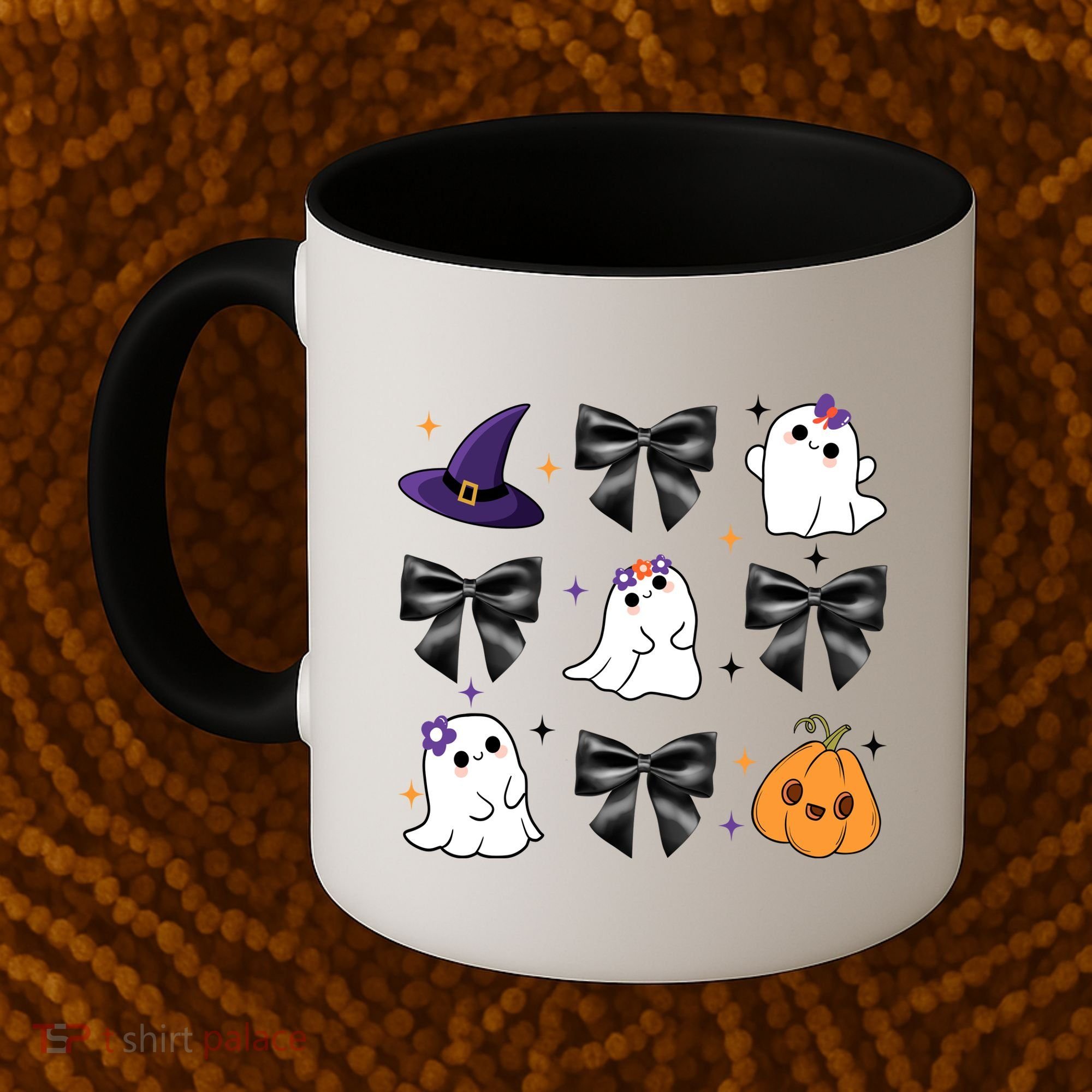 Spooky Season Cute Boo Ghost Coquette Halloween Coffee Mug