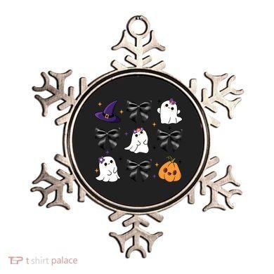 Spooky Season Cute Boo Ghost Coquette Halloween Ornament