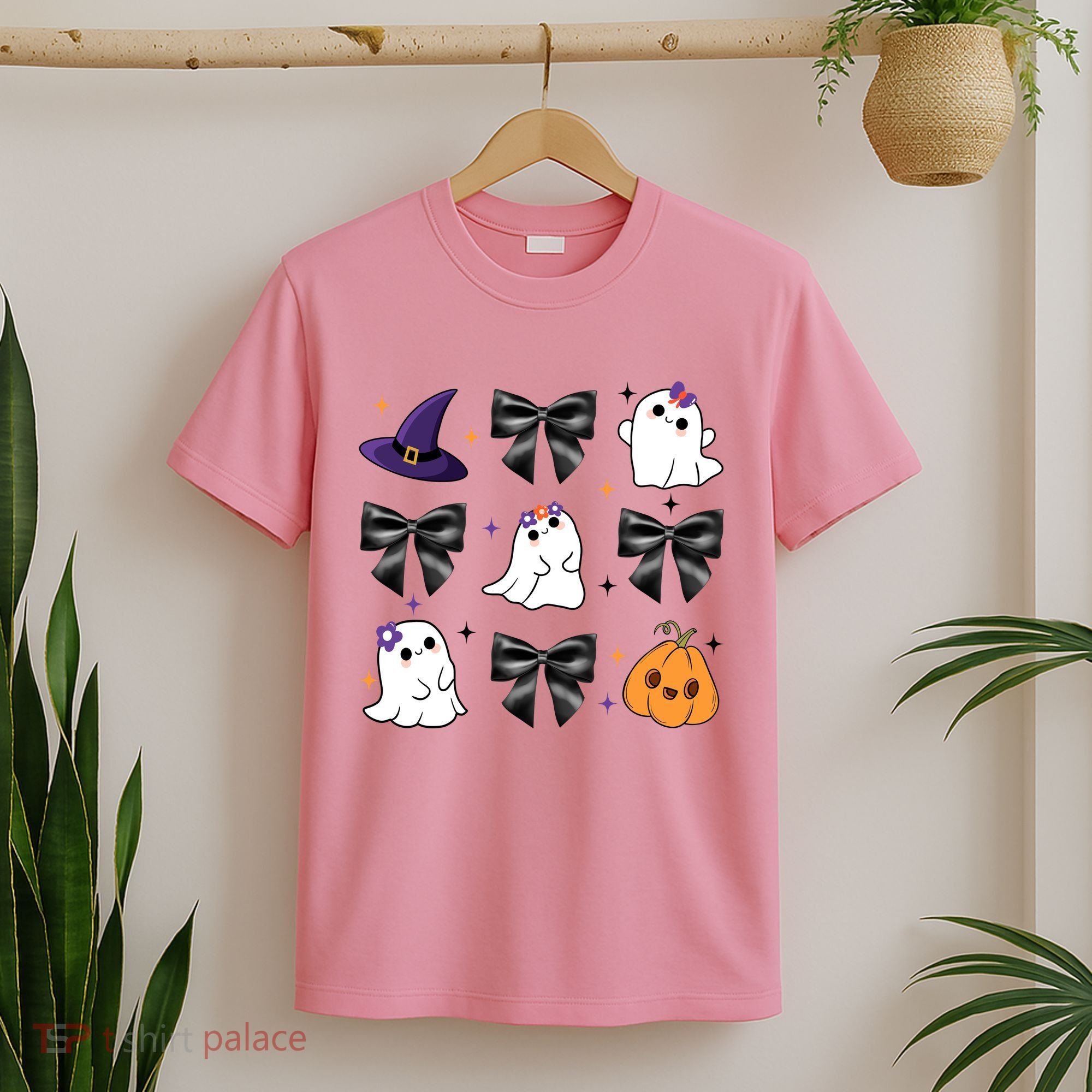 Spooky Season Cute Boo Ghost Coquette Halloween T-Shirt