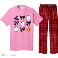 Spooky Season Cute Boo Ghost Coquette Halloween Pajama Set thumb 0