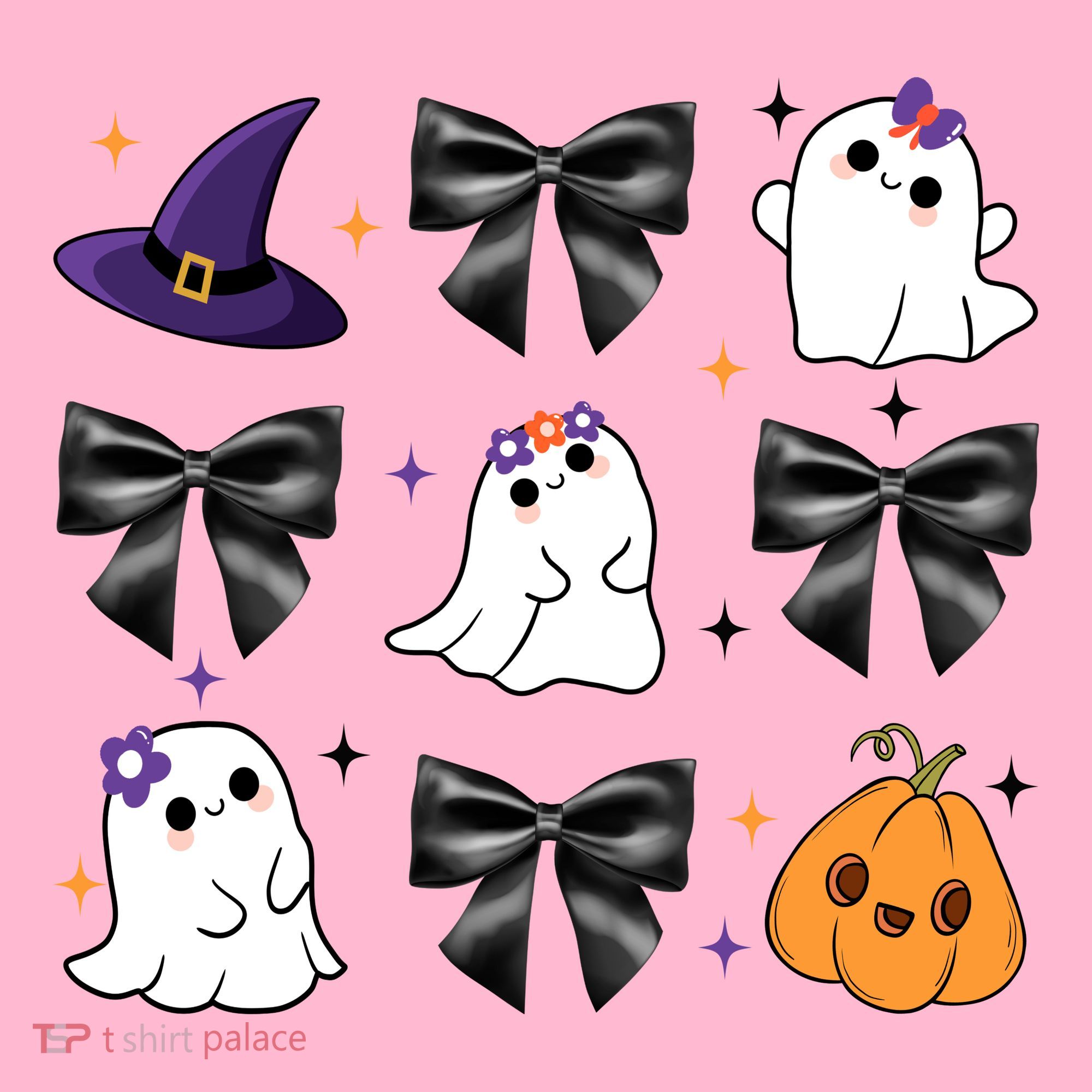 Spooky Season Cute Boo Ghost Coquette Halloween Mousepad