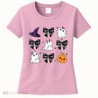 Spooky Season Cute Boo Ghost Coquette Halloween Women's T-Shirt thumb 0