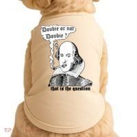 Shakespeare Smoking Doobie Or Not Doobie That Is The Question Doggie Tank thumb 0