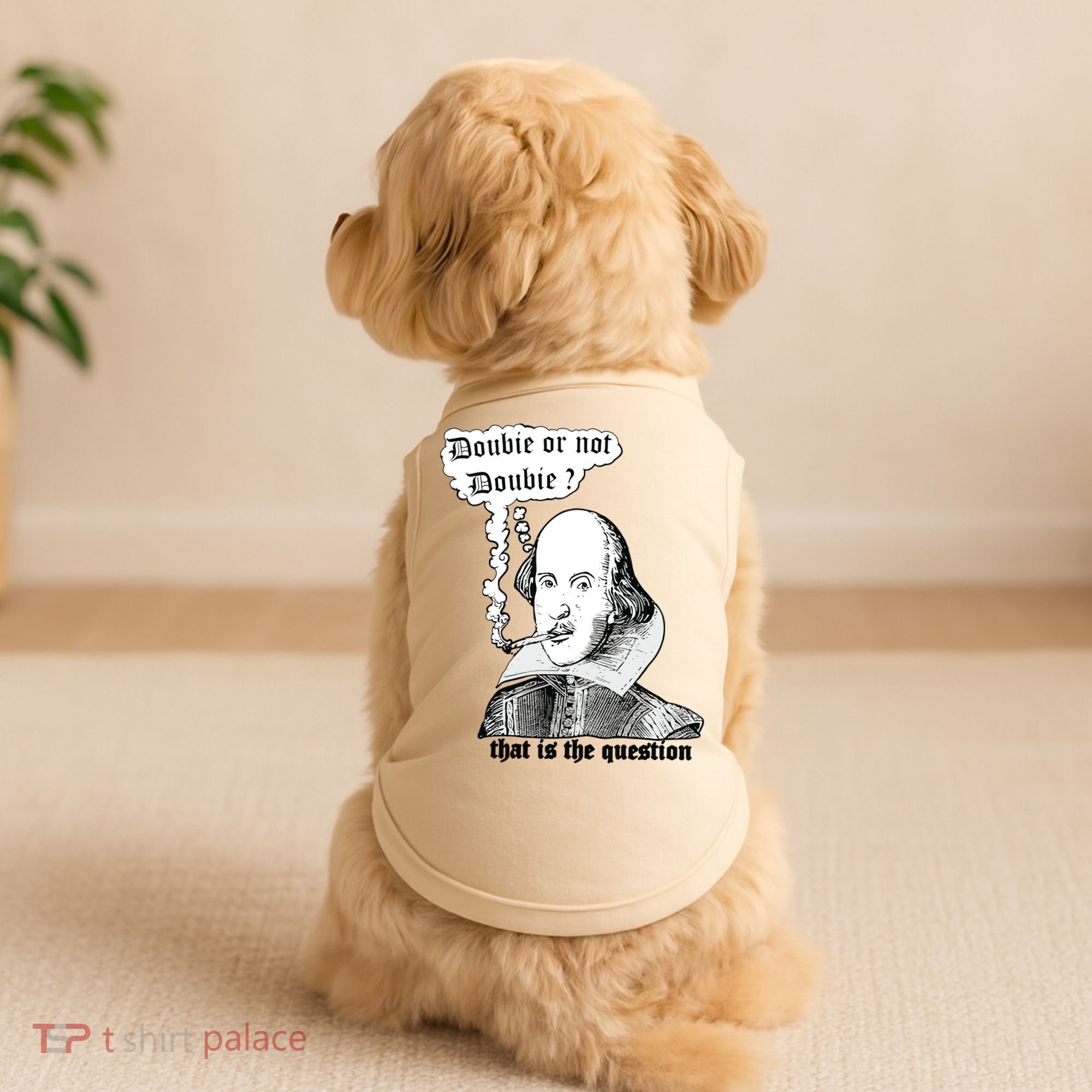 Shakespeare Smoking Doobie Or Not Doobie That Is The Question Doggie Tank