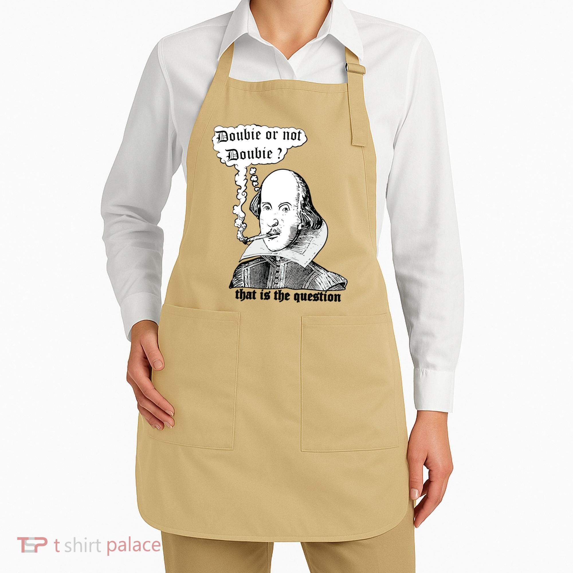 Shakespeare Smoking Doobie Or Not Doobie That Is The Question Apron
