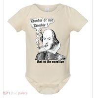 Shakespeare Smoking Doobie Or Not Doobie That Is The Question Baby Bodysuit thumb 0